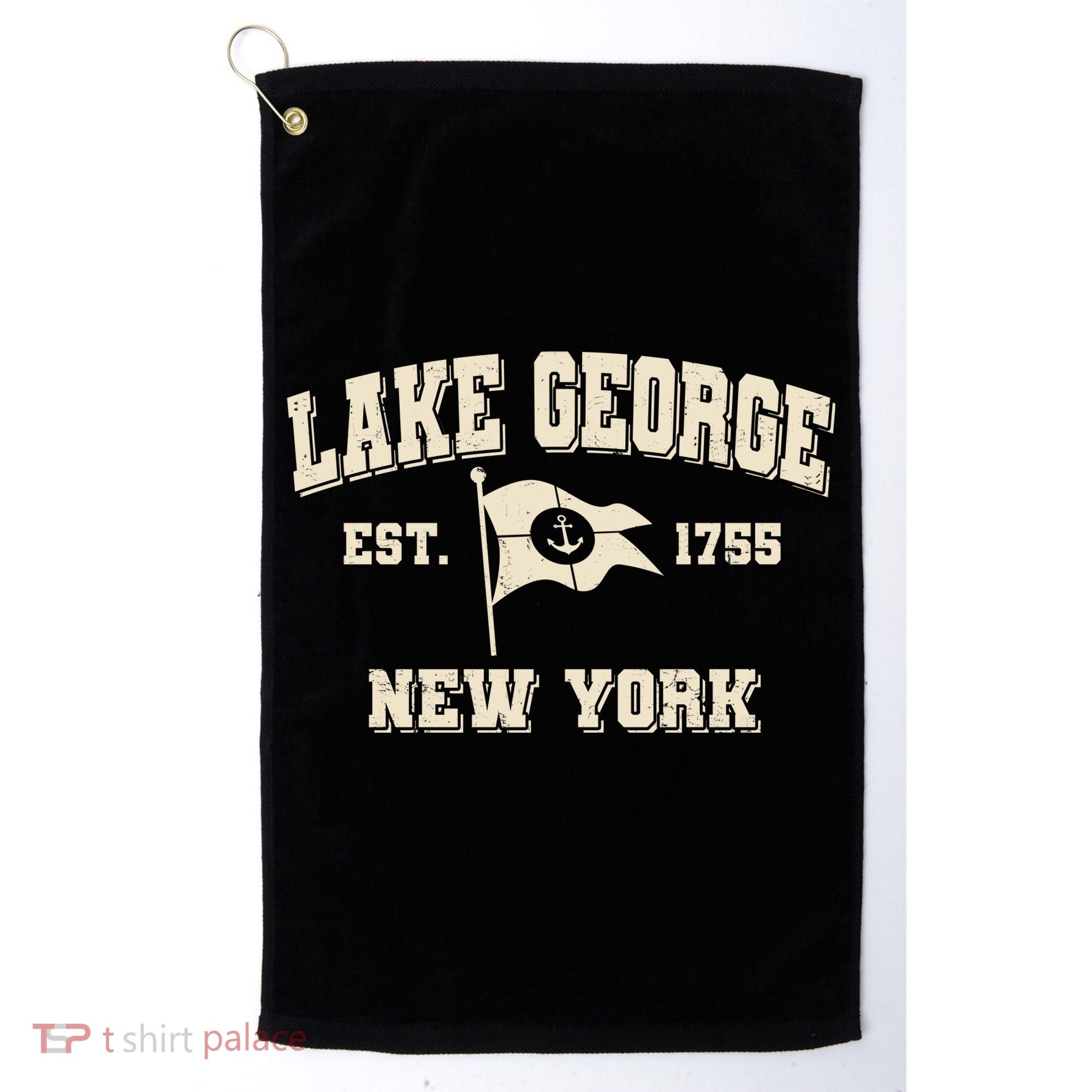 Lake George New York Est. 1755  Golf Towel