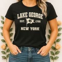 Lake George New York Est. 1755  Women's T-Shirt thumb 2