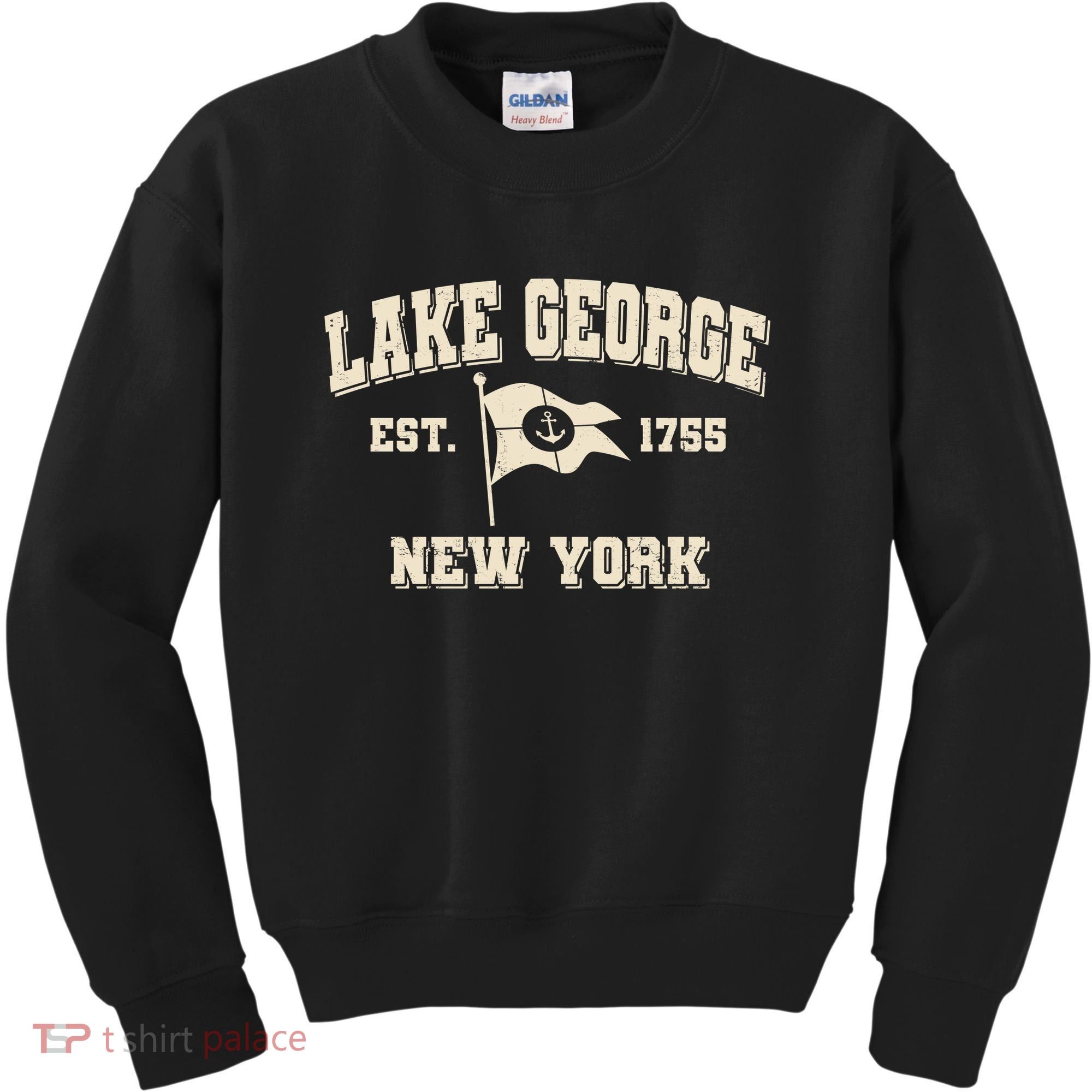 Lake George New York Est. 1755  Kids Sweatshirt
