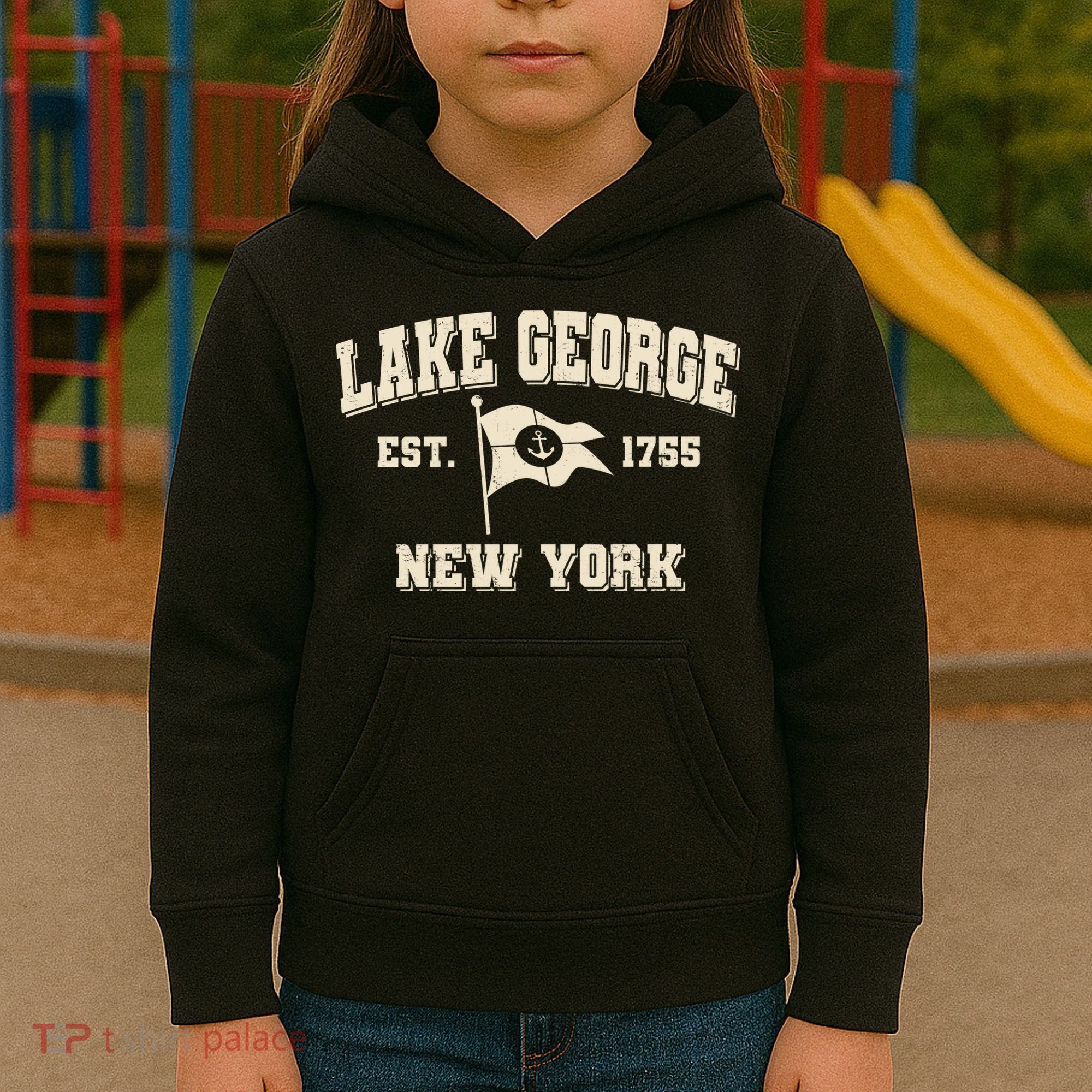 Lake George New York Est. 1755  Kids Hoodie