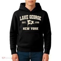 Lake George New York Est. 1755  Kids Hoodie thumb 4
