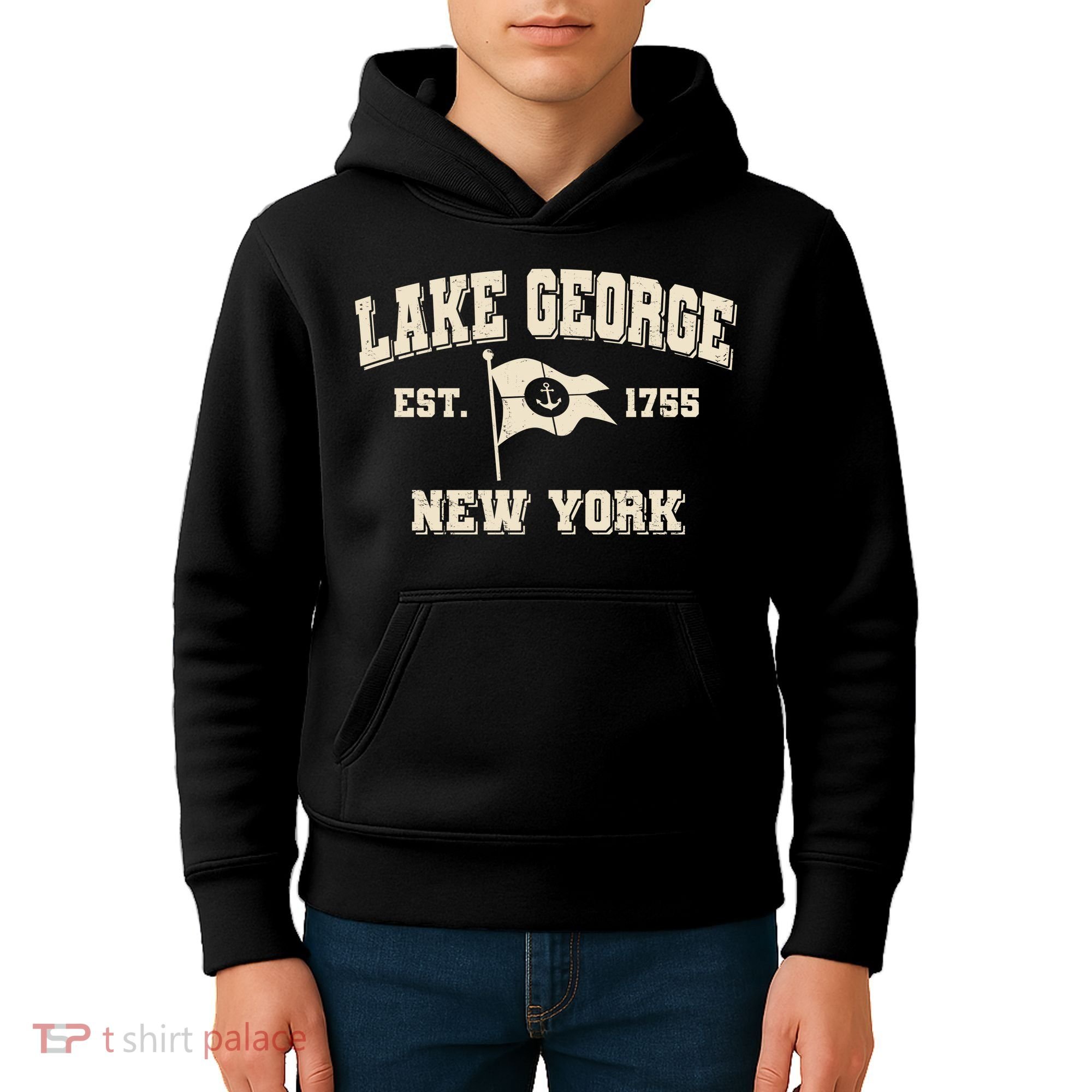 Lake George New York Est. 1755  Kids Hoodie