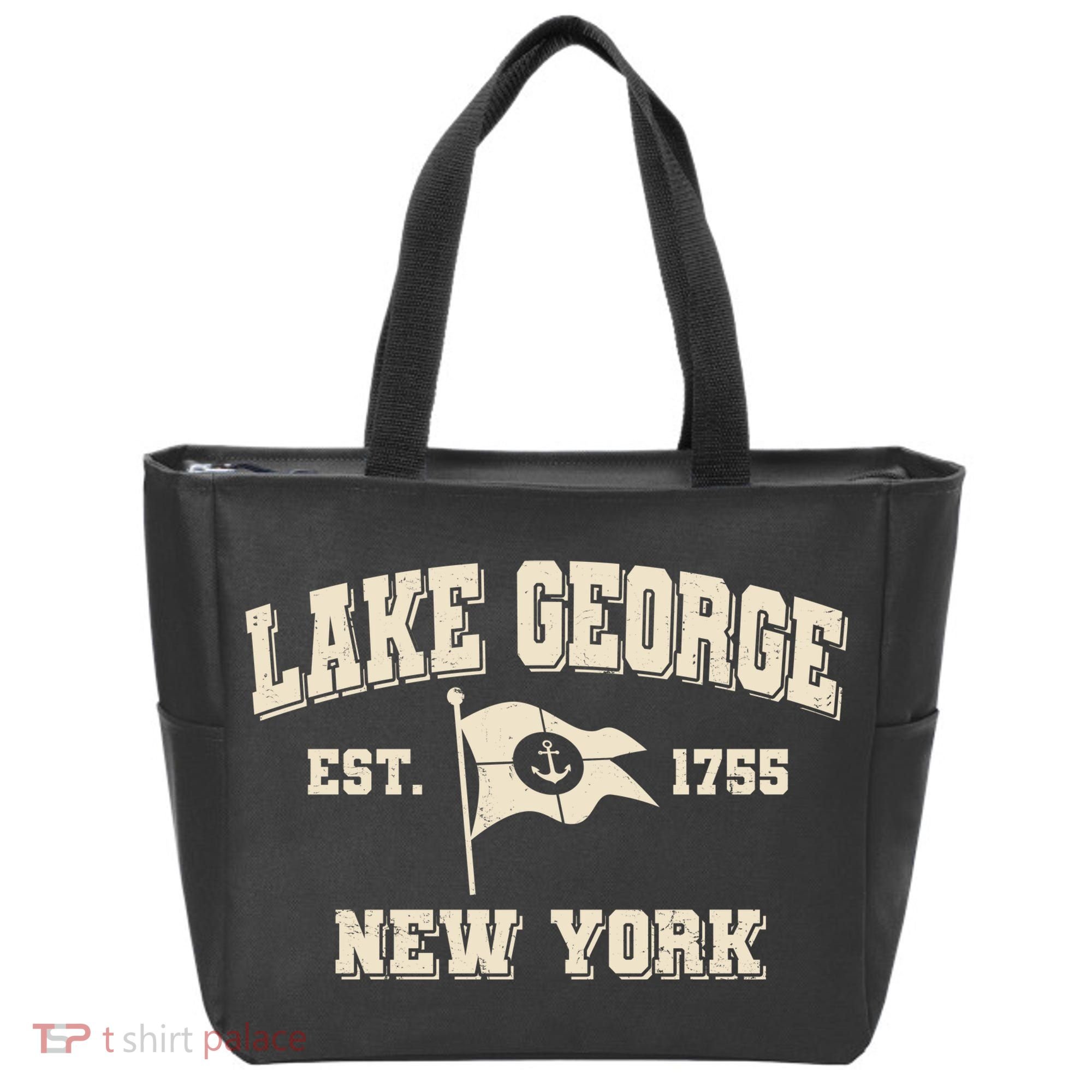 Lake George New York Est. 1755  Tote Bag