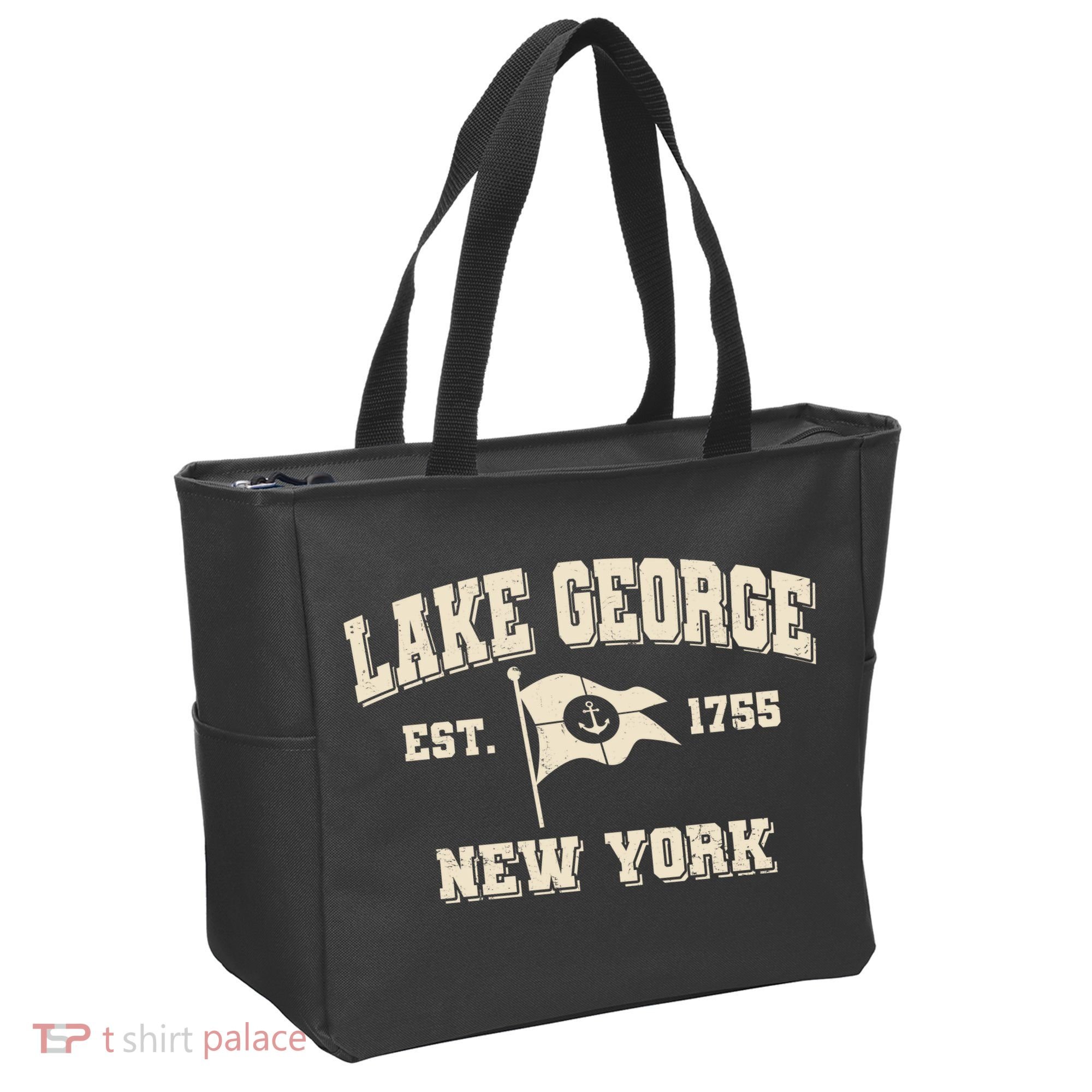 Lake George New York Est. 1755  Tote Bag