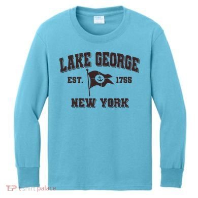 Lake George New York Est. 1755  Kids Long Sleeve Shirt