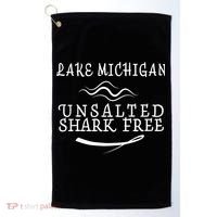 Lake Michigan Unsalted Shark Free Golf Towel thumb 0