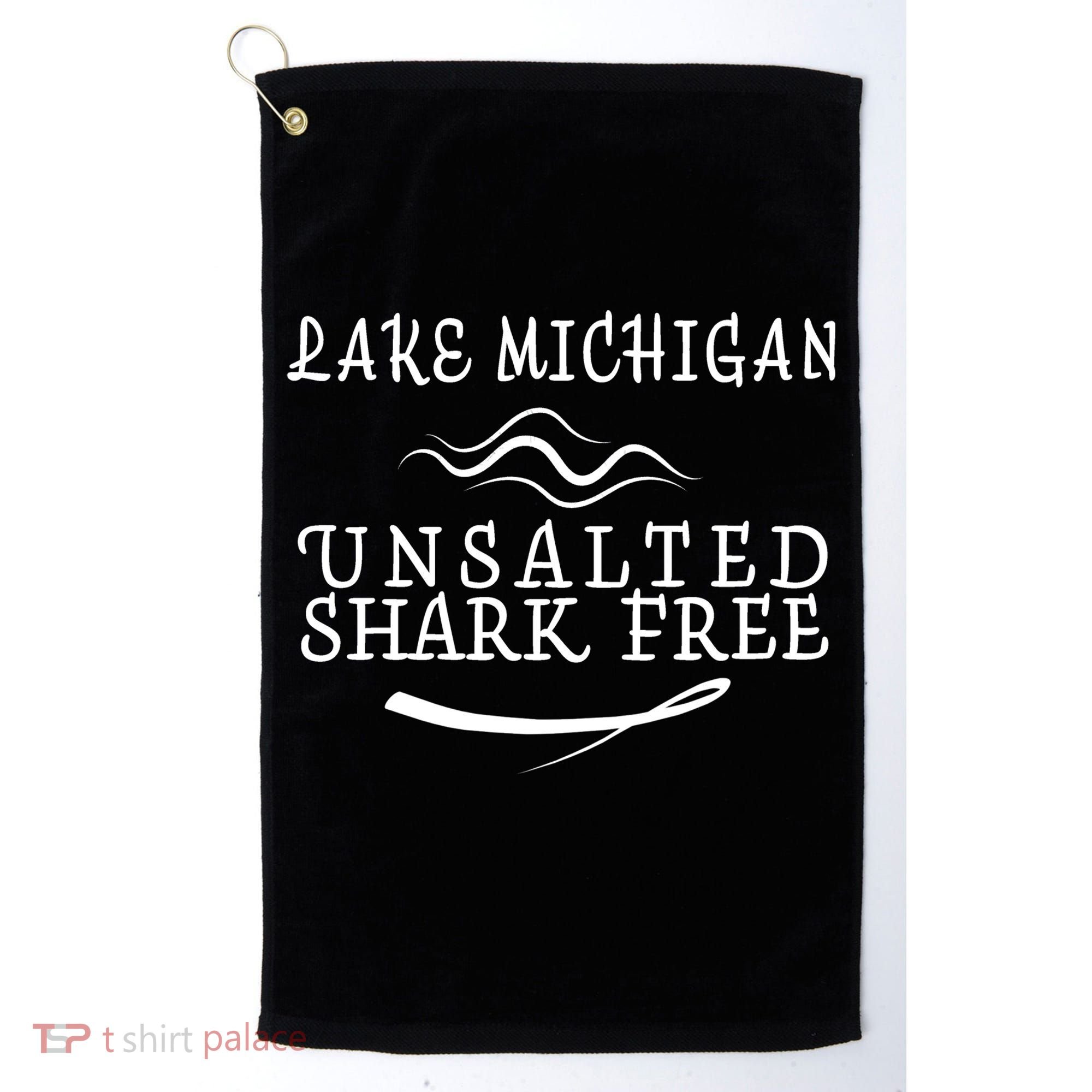 Lake Michigan Unsalted Shark Free Golf Towel