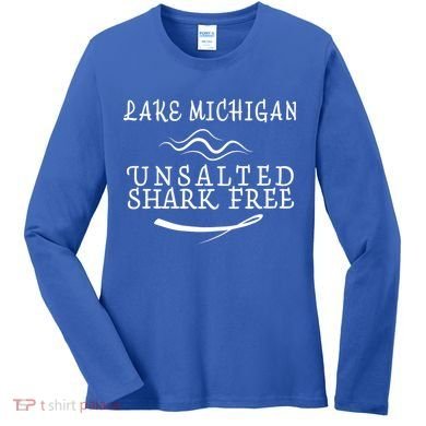 Lake Michigan Unsalted Shark Free Women's Long Sleeve Shirt