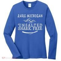 Lake Michigan Unsalted Shark Free Women's Long Sleeve Shirt thumb 0