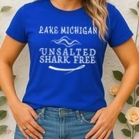 Lake Michigan Unsalted Shark Free Women's T-Shirt thumb 2