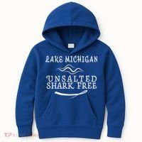 Lake Michigan Unsalted Shark Free Kids Hoodie thumb 0