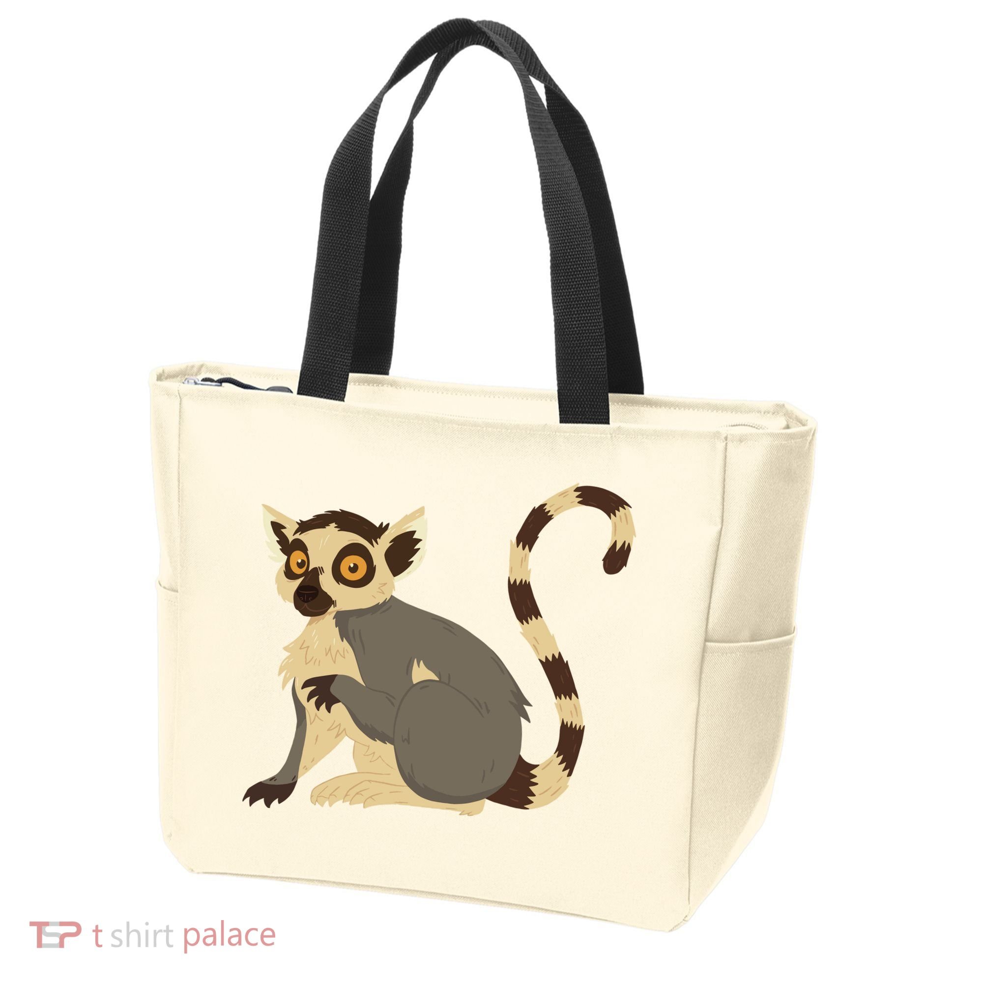 Lemur Animal Tote Bag