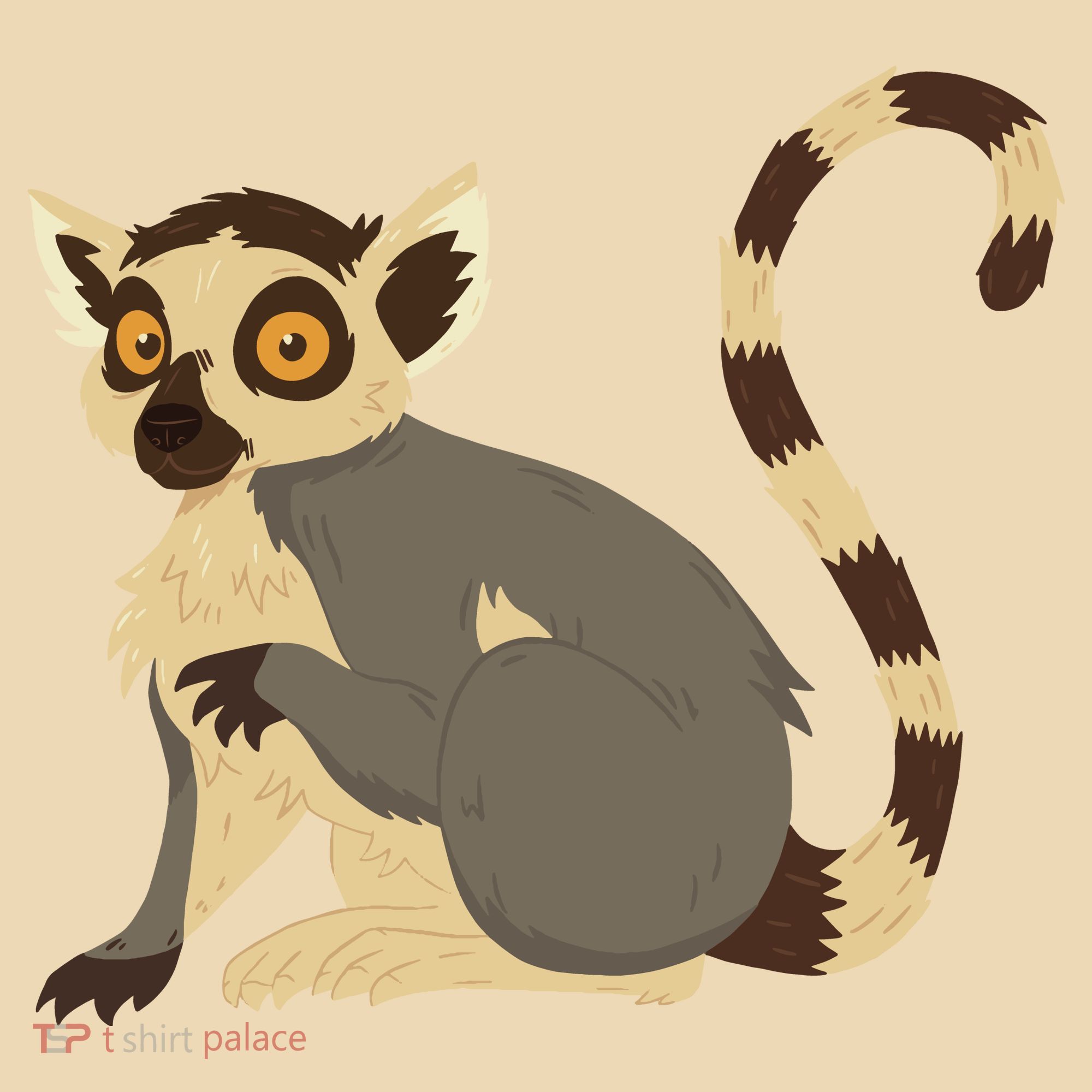 Lemur Animal Tote Bag