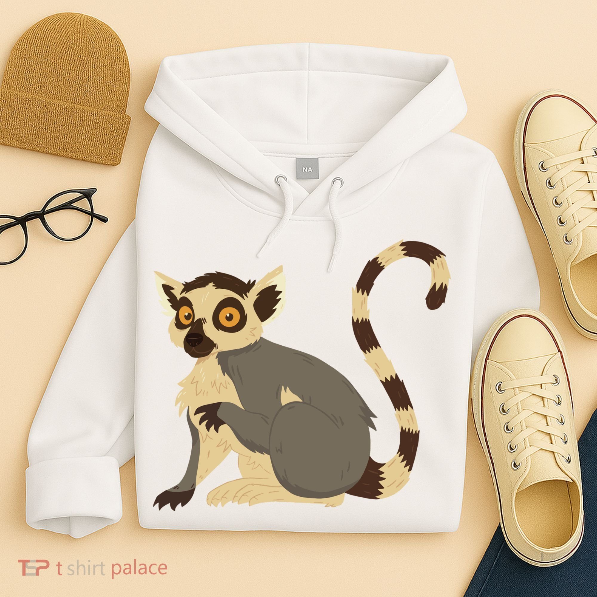 Lemur Animal Hoodie