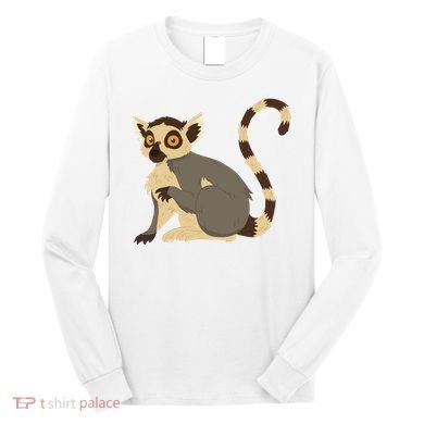 Lemur Animal Long Sleeve Shirt
