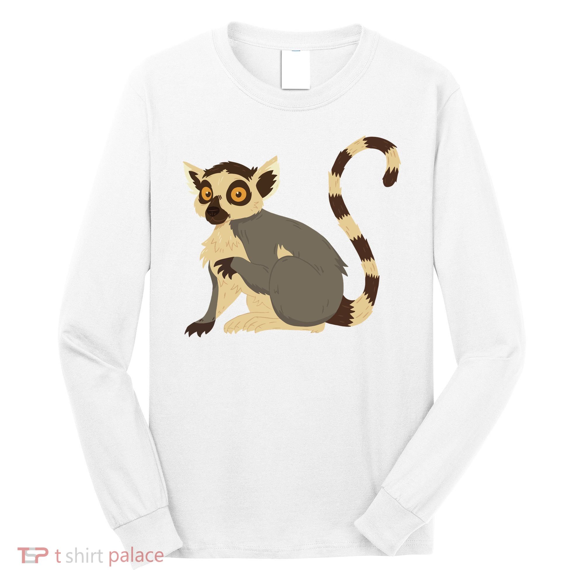 Lemur Animal Long Sleeve Shirt