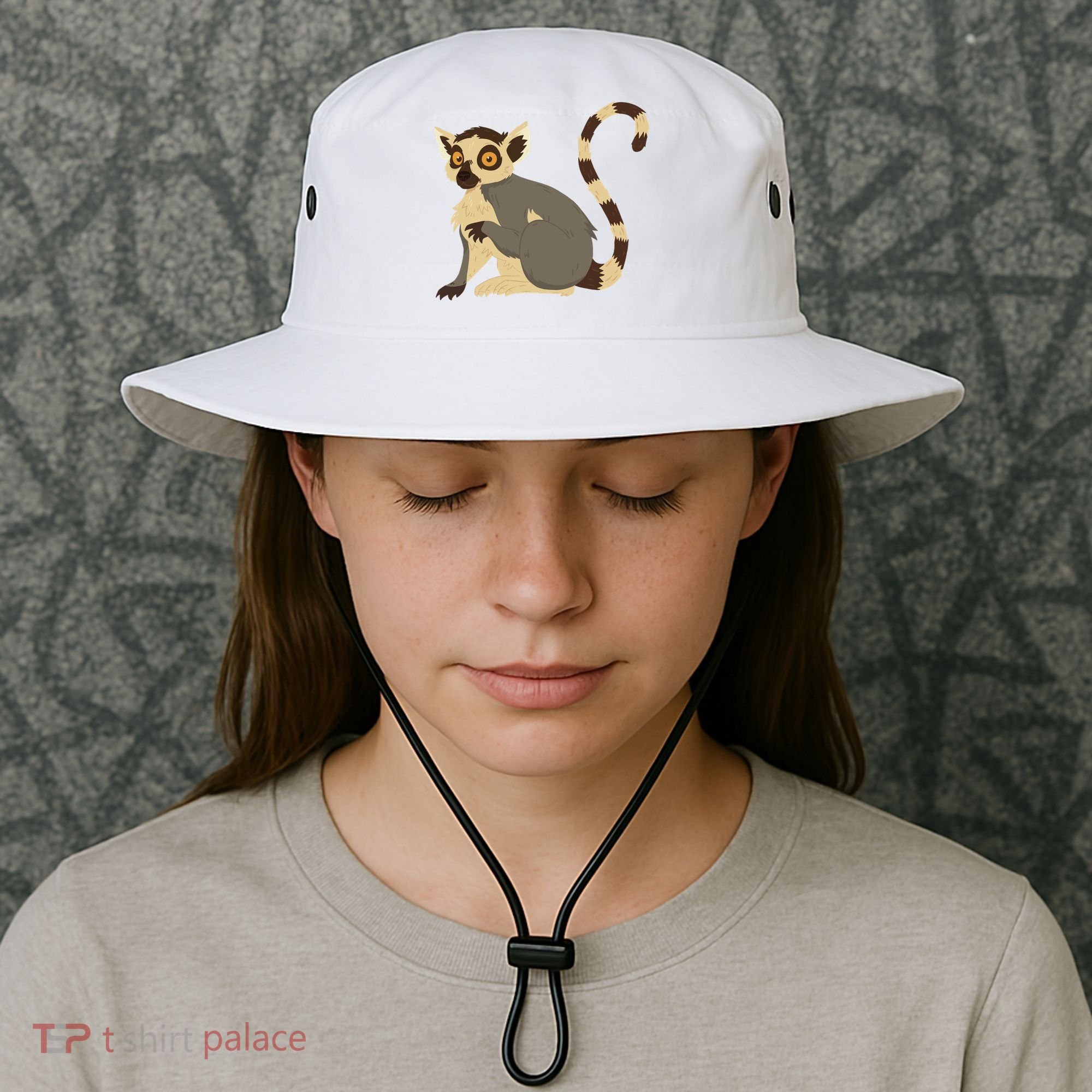 Lemur Animal Bucket Hat
