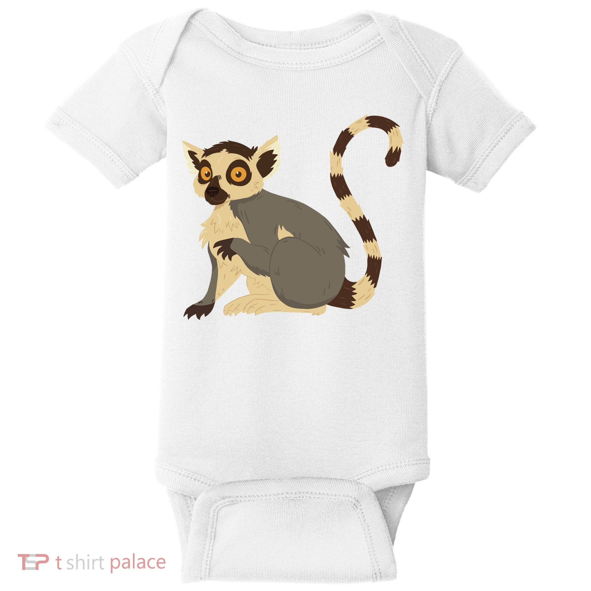 Lemur Animal Baby Bodysuit