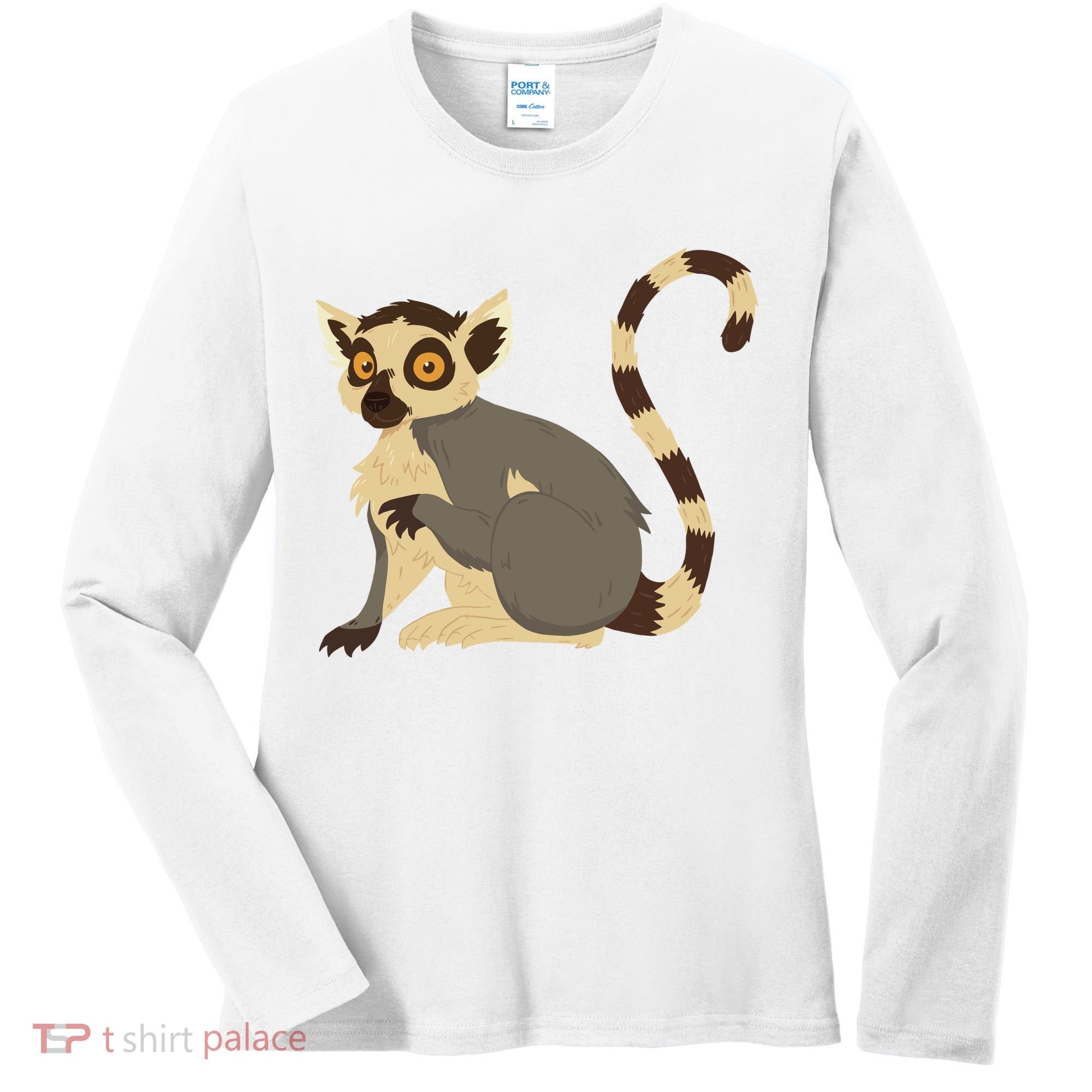 Lemur Animal Women's Long Sleeve Shirt