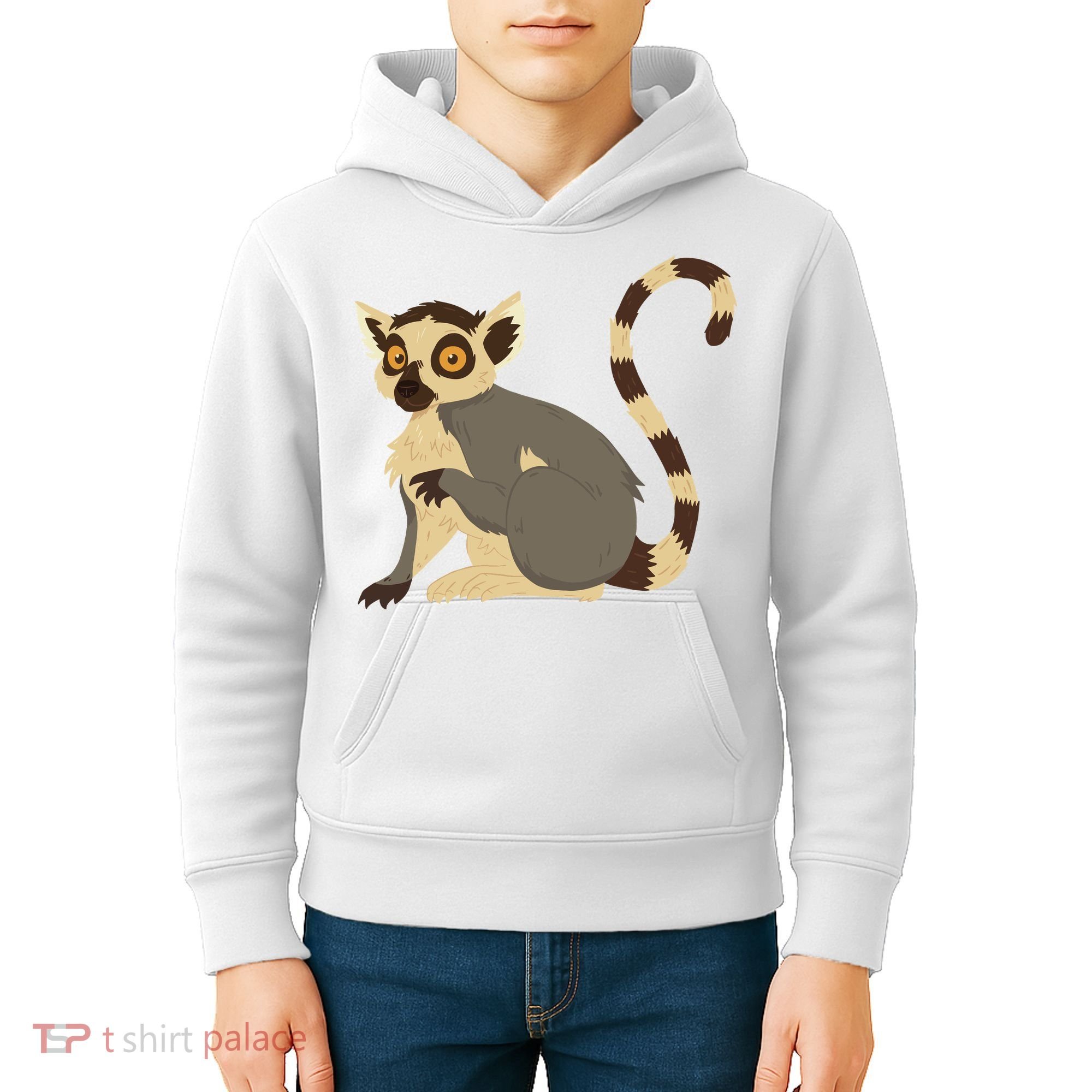 Lemur Animal Kids Hoodie