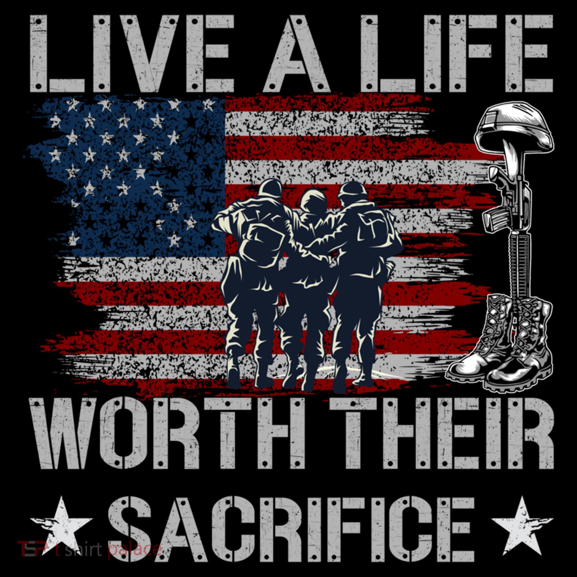 Live A Life Worth Their Sacrifice Gift Veterans Day Gift Coffee Mug