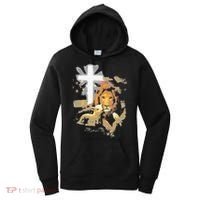 Lion And Lamb Cross Jesus Christ Women's Hoodie thumb 0