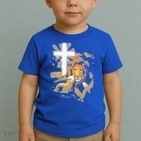 Lion And Lamb Cross Jesus Christ Toddler T-Shirt thumb 2