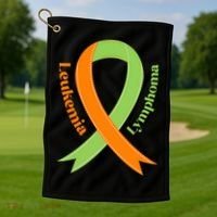 Leukemia And Lymphoma Awareness Golf Towel thumb 1