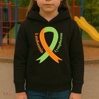 Leukemia And Lymphoma Awareness Kids Hoodie thumb 3