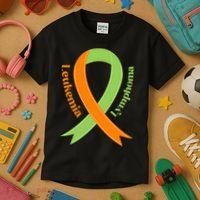 Leukemia And Lymphoma Awareness Kids T-Shirt thumb 3