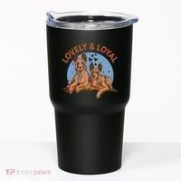Lovely And Loyal Dog Tumbler thumb 0