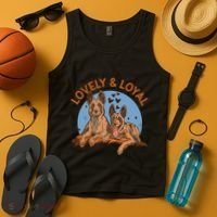 Lovely And Loyal Dog Tank Top thumb 4