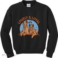 Lovely And Loyal Dog Kids Sweatshirt thumb 0