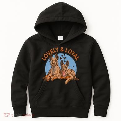 Lovely And Loyal Dog Kids Hoodie