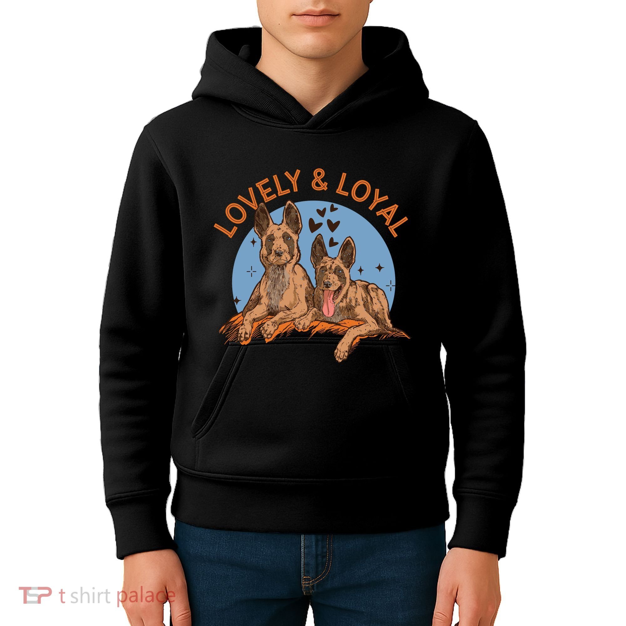 Lovely And Loyal Dog Kids Hoodie