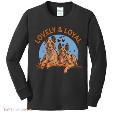 Lovely And Loyal Dog Kids Long Sleeve Shirt
