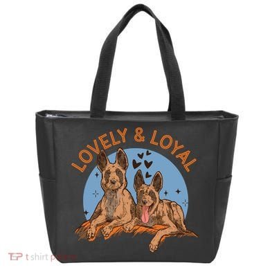 Lovely And Loyal Dog Tote Bag