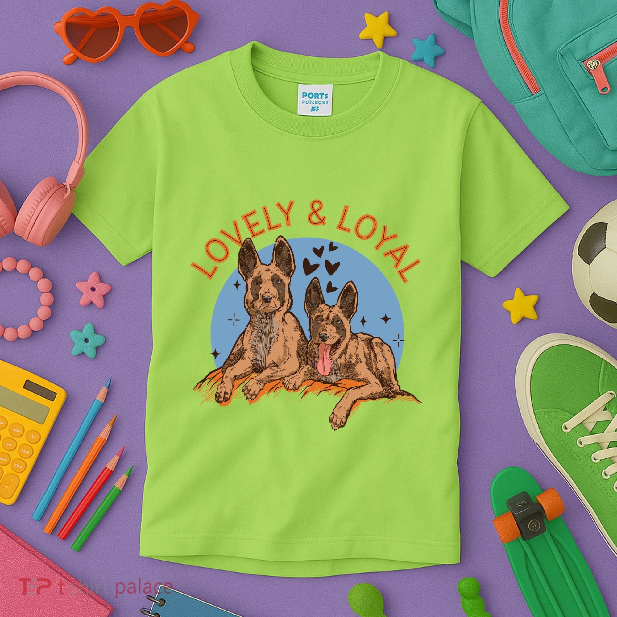 Lovely And Loyal Dog Kids T-Shirt