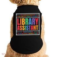 Librarian Assistant Library Doggie Tank thumb 0