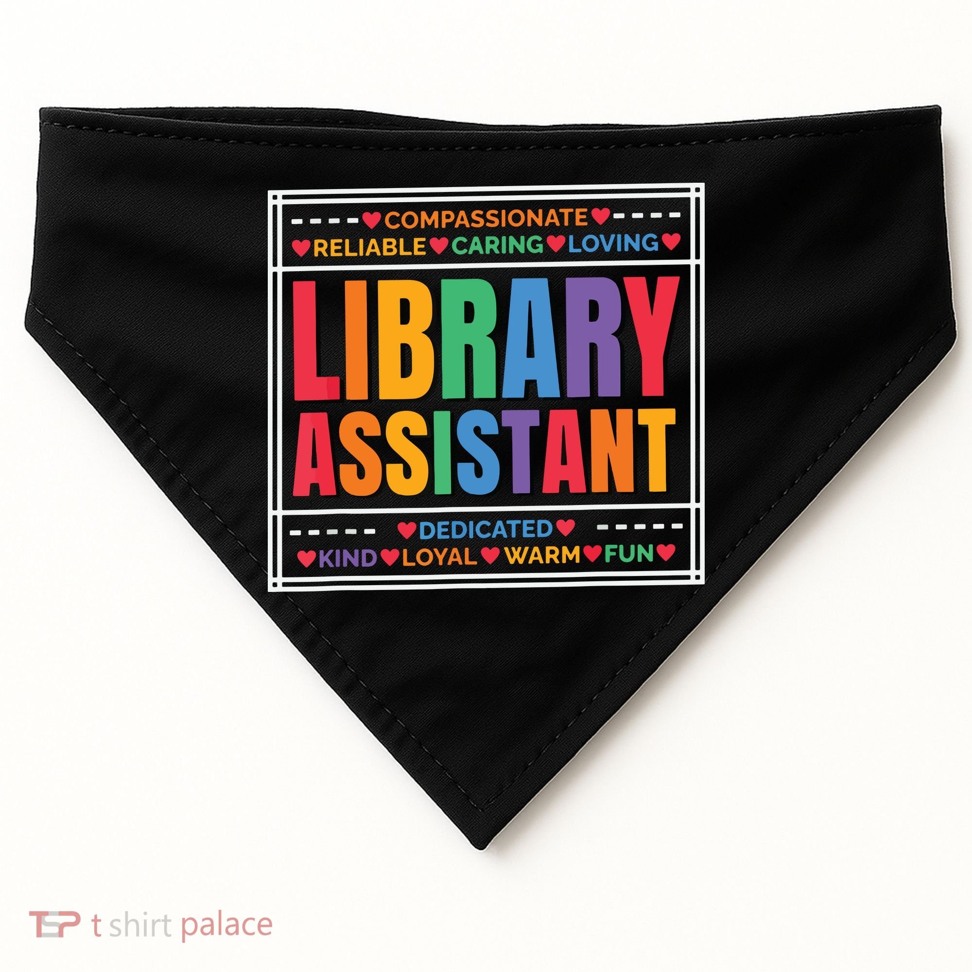 Librarian Assistant Library USA-Made Doggie Bandana