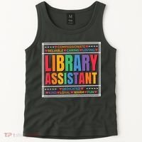 Librarian Assistant Library Tank Top thumb 2