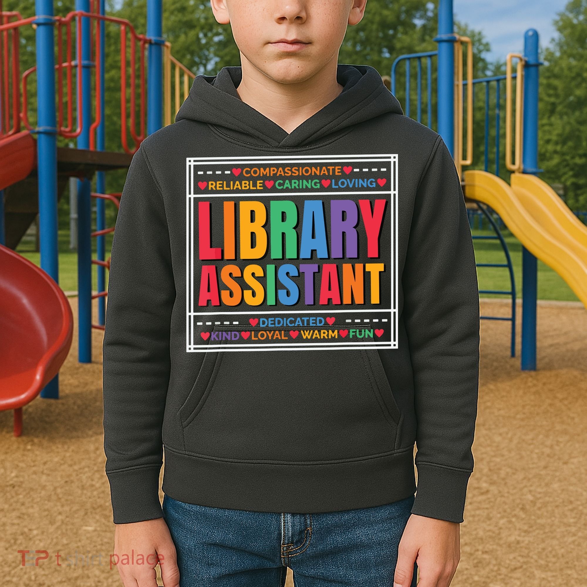 Librarian Assistant Library Kids Hoodie