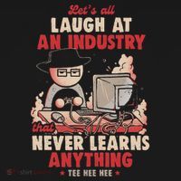 Lets All Laugh At An Industry That Never Learns Anything Women's Long Sleeve Shirt thumb 2