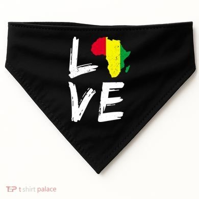 Love Africa Logo USA-Made Doggie Bandana
