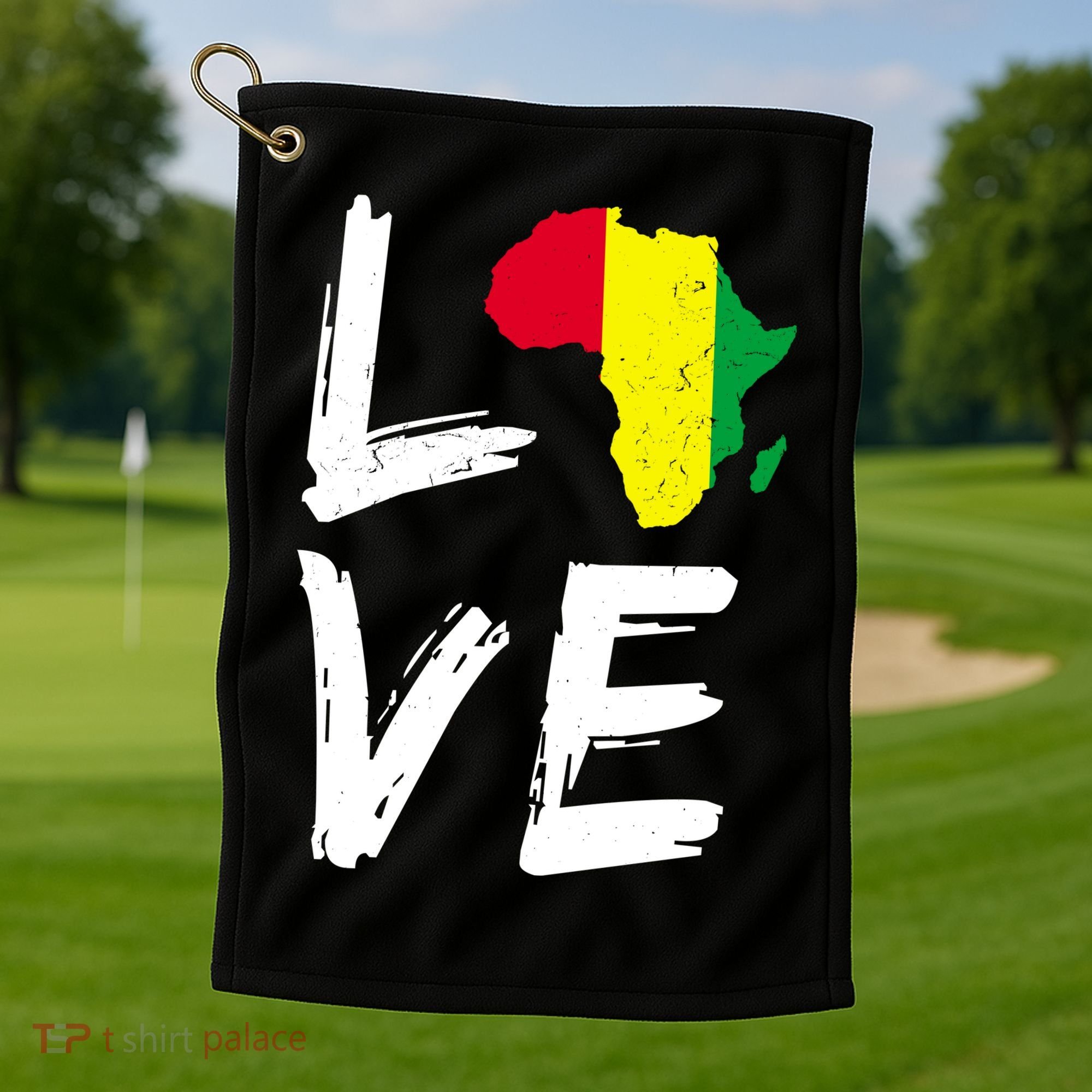 Love Africa Logo Golf Towel