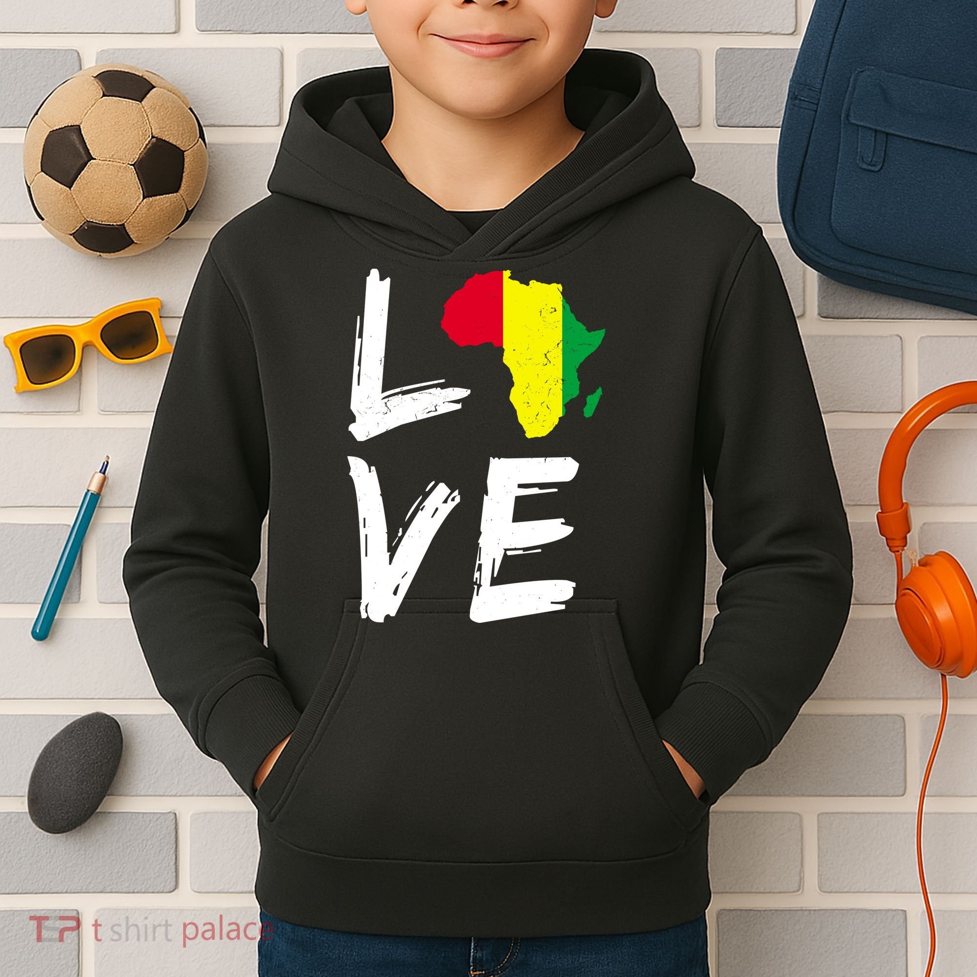 Love Africa Logo Kids Hoodie