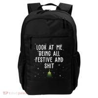 Look At Me Being All Festive And Shit Holiday Backpack thumb 0