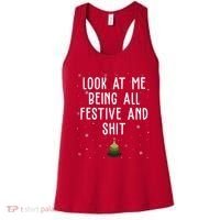 Look At Me Being All Festive And Shit Holiday Women's Tank Top thumb 0