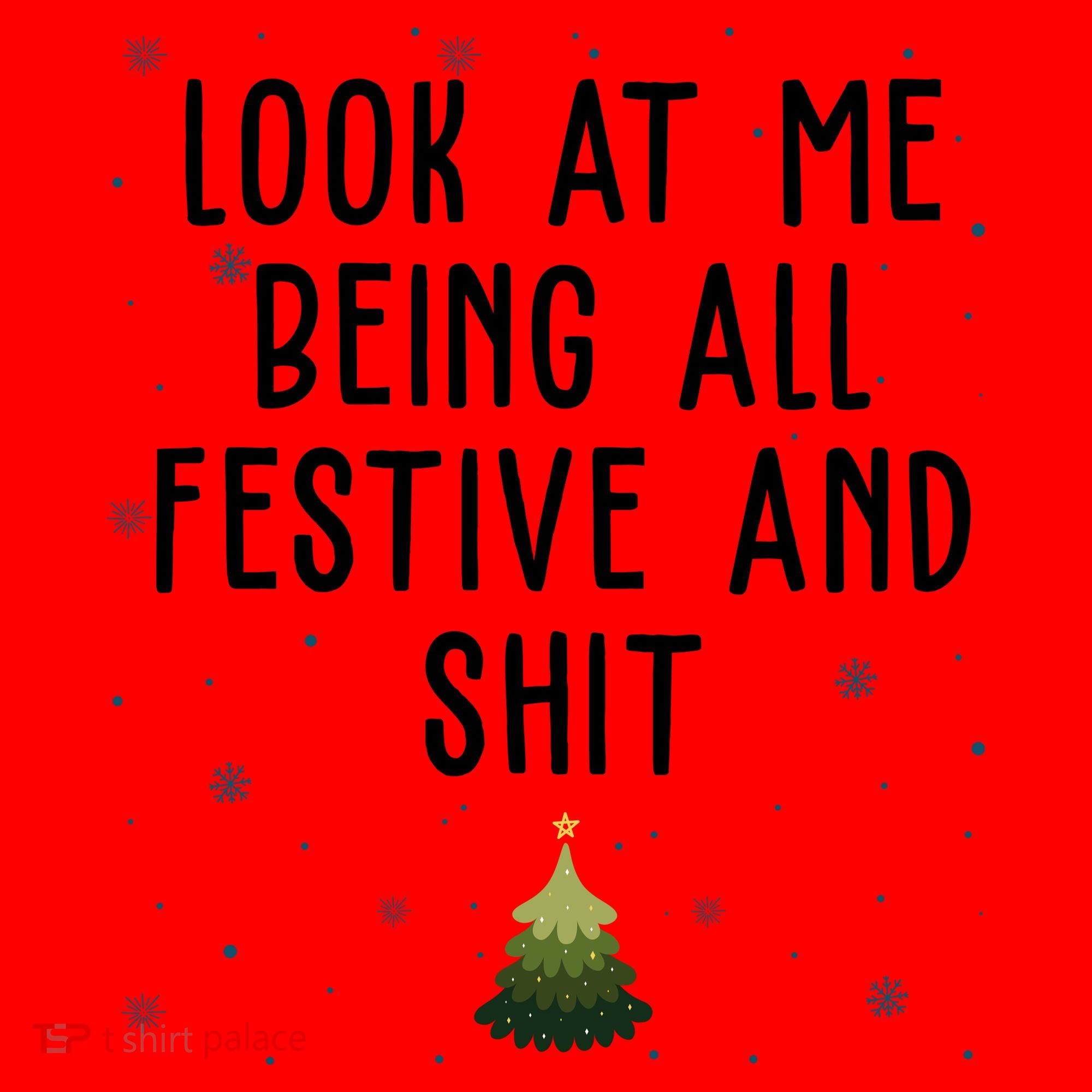 Look At Me Being All Festive And Shit Holiday Santa Hat