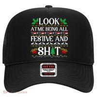 Look At Me Being All Festive And Shit Humorous Christmas  Hat thumb 0
